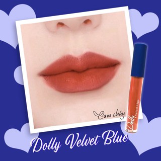[Cam Cháy ]Son Dolly Blue Cao cấp Màu Cam Cháy
