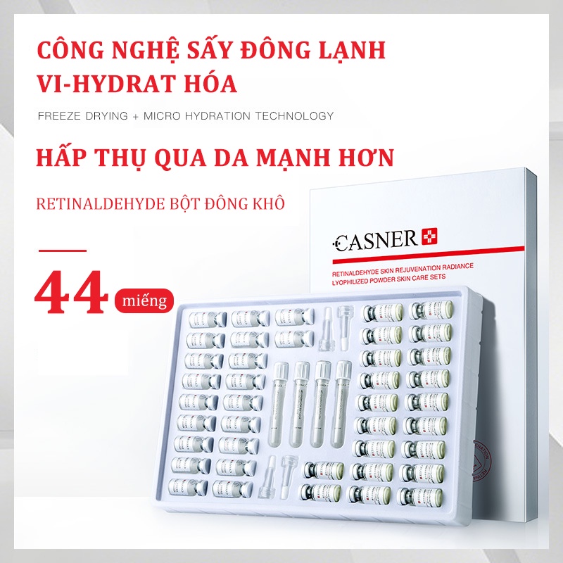 Bộ 48 món chăm sóc da chống mụn dạng bột đông khô - Dưỡng ẩm,giảm vết thâm mụn, sửa chữa hàng rào bảo vệ da (KXS-T48)