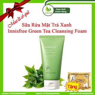 [ CHÍNH HÃNG ] Sữa Rửa Mặt Trà Xanh INNISFREE GREEN TEA CLEANSING FOAM 150ml