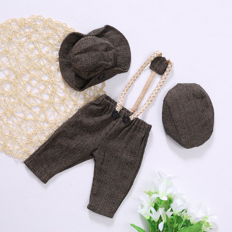 Set Nón + Quần Dài 2 Kiểu Dáng Phụ Kiện Chụp Hình Cho Bé
