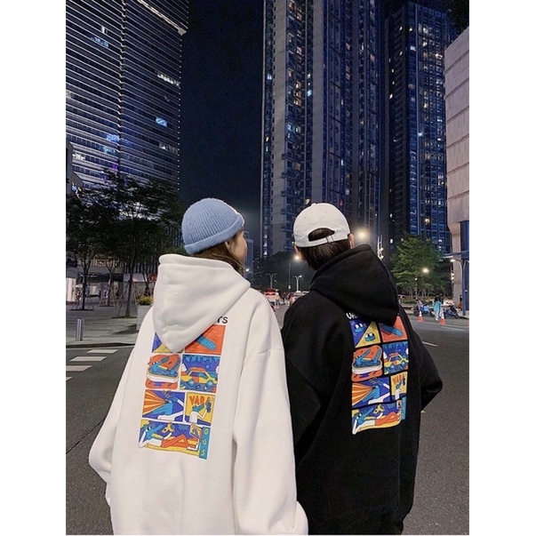 ÁO NỈ ĐÔI NAM NỮ HAI MÀU TRẮNG VÀ ĐEN HÌNH IN CHẮC CHẮN (hàng có sẵn) | BigBuy360 - bigbuy360.vn