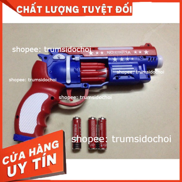 ĐỒ CHƠI VẬN ĐỘNG - SUNG TRẺ EM HÓA THÂN CẢNH SÁT DÙNG PIN CÓ ĐÈN NHẠC CHO BÉ - 👉FREESHIP👈