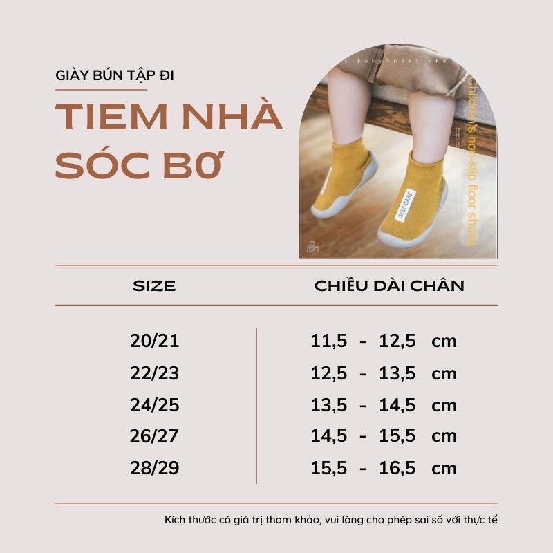 Giày tập đi cho bé - Giày bún cổ cao cho bé tập đi chống trơn trượt