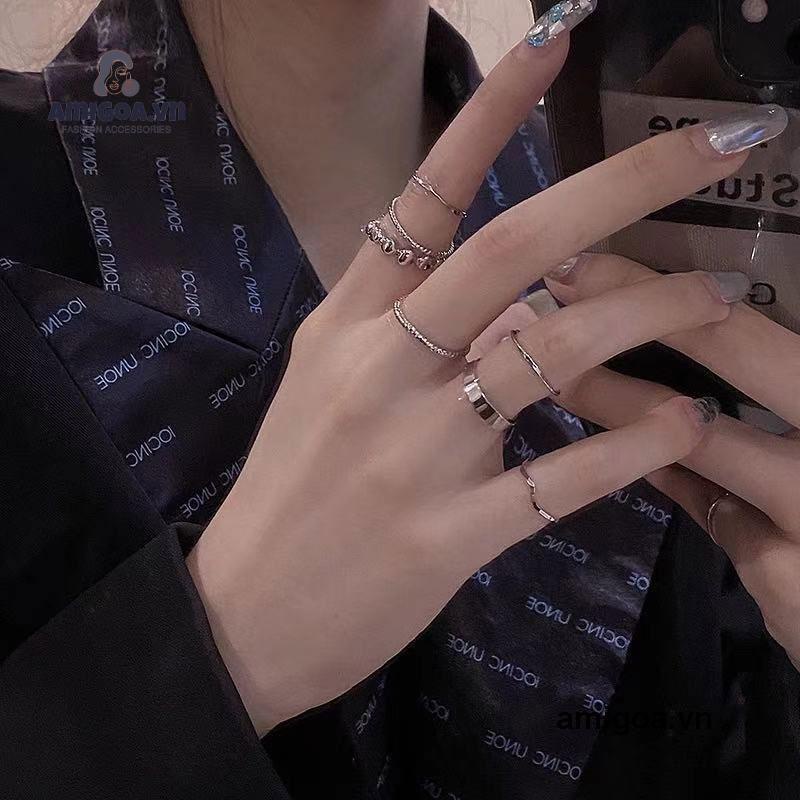 ✨✨Bộ 8 chiếc nhẫn khớp ngón tay thiết kế thời trang Boho cho nữ