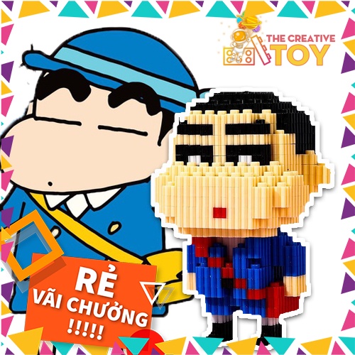 Đồ Chơi Lego Lắp Ráp Nhân Vật Hoạt Hình- Mô hình Shin Cho Bé Sáng Tạo- Creator Toy