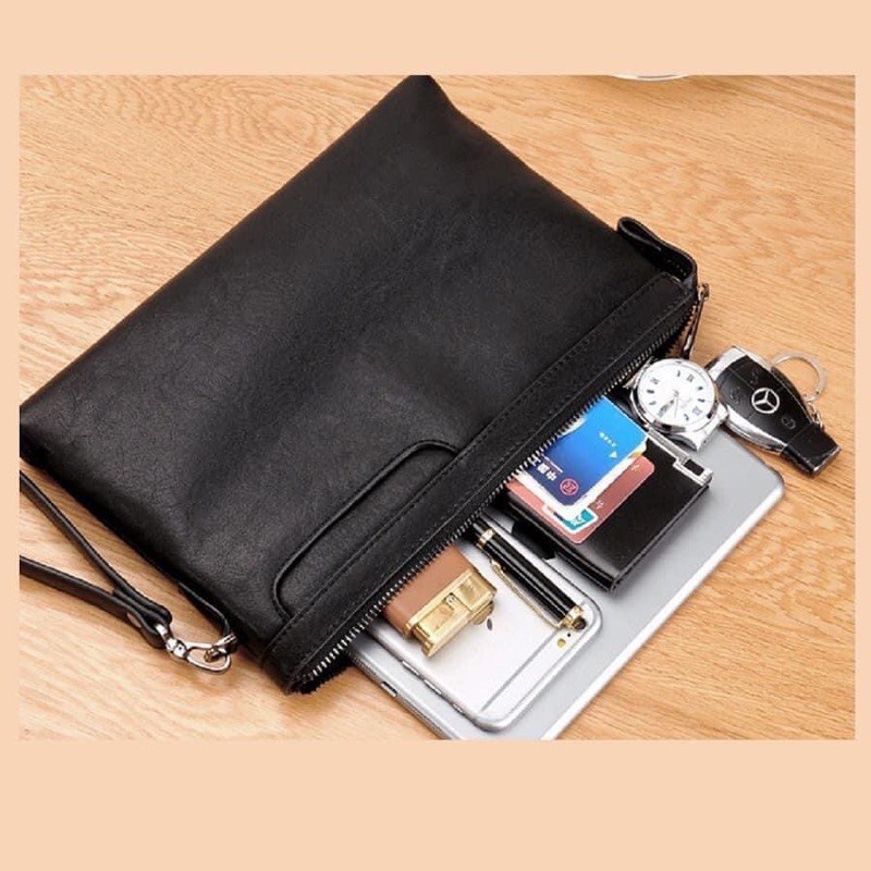 Ví Nam Cầm Tay Kẹp Nách Cao Cấp Ảnh Thật V02