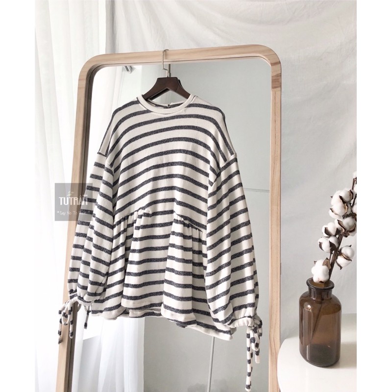 Áo babydoll nỉ da cá cotton ( Ảnh Thật ) | BigBuy360 - bigbuy360.vn