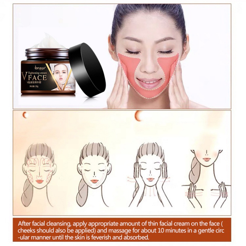 Kem 50g Giúp Thon Gọn Mặt Tạo Cằm Chữ V Và Làm Săn Chắc Da