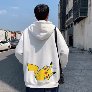 ( Mua 1 tặng 1 vòng tay ) Hình Thật độc quyền, Bigsize, ulzzang Áo Hoodie UNISEX PIKACHU