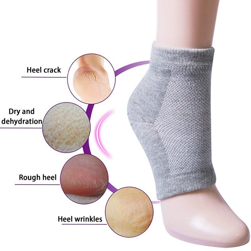 Vớ Gel Dưỡng Ẩm Chống Khô Nứt Nẻ Gót Chân