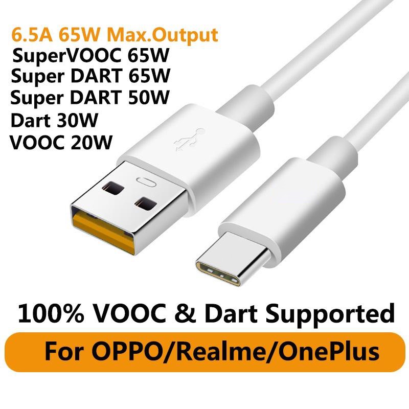 Dây Cáp Sạc Nhanh 6.5A 65W Super VOOC USB Type-C