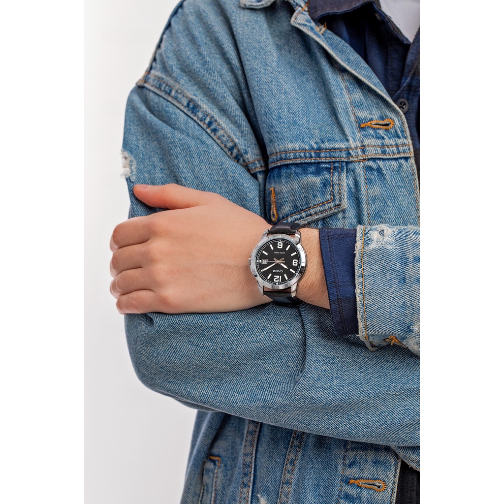 Đồng hồ nam dây da Casio MTP-V004L-1BUDF chính hãng