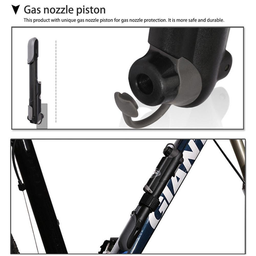 Bơm Lốp Xe Đạp Leo Núi Presta &amp; Schrader Đa Năng Chất Lượng Cao Siêu Bền Kèm Đồng Hồ Đo