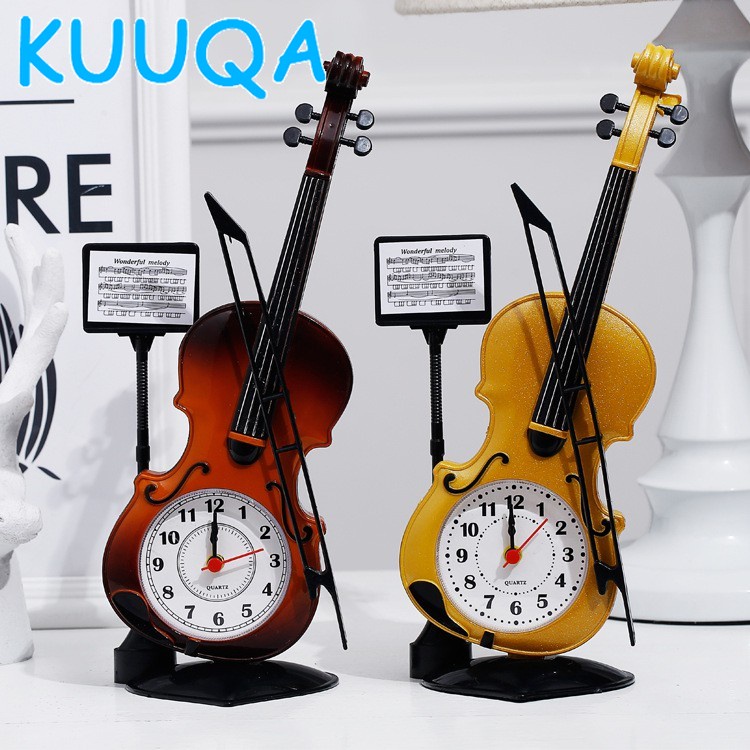 Đồng Hồ Báo Thức Để Bàn Hình Đàn Violin 3 Kiểu Độc Đáo Làm Đồ Lưu Niệm Độc Lạ Quà Tặng Ý Nghĩa Cho Học Sinh