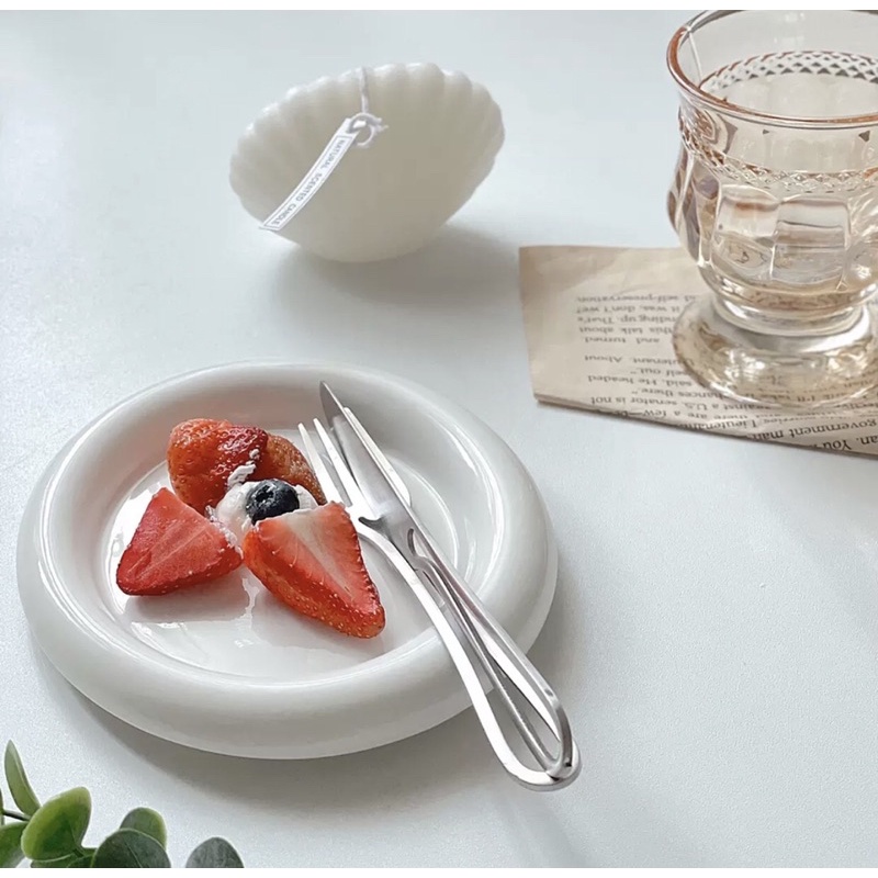 Dĩa Gốm Sứ Decor Sáng Tạo Phong Cách Hàn Quốc