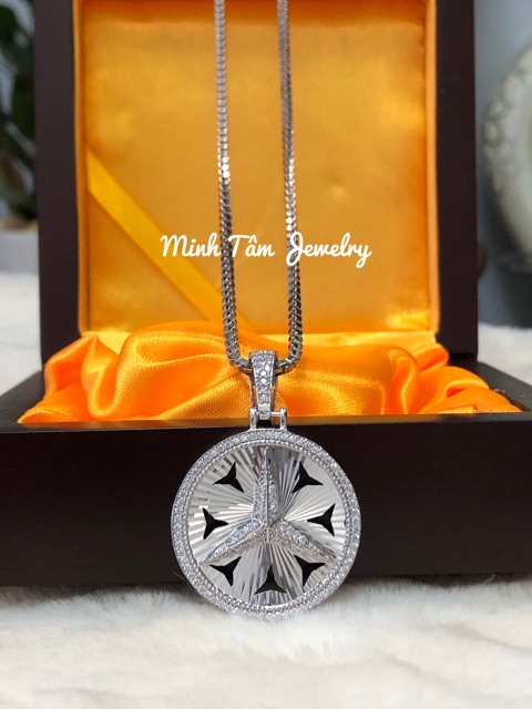 Mặt dây chuyền nam Mecedes bạc [BẠC THẬT]- Minh Tâm Jewelry