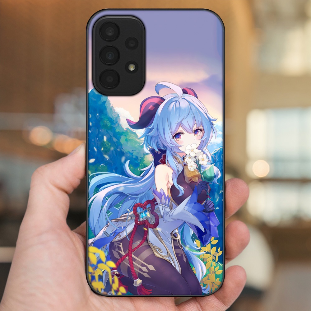 Ốp lưng Samsung A23 viền đen in hình Ganyu Genshin Impact