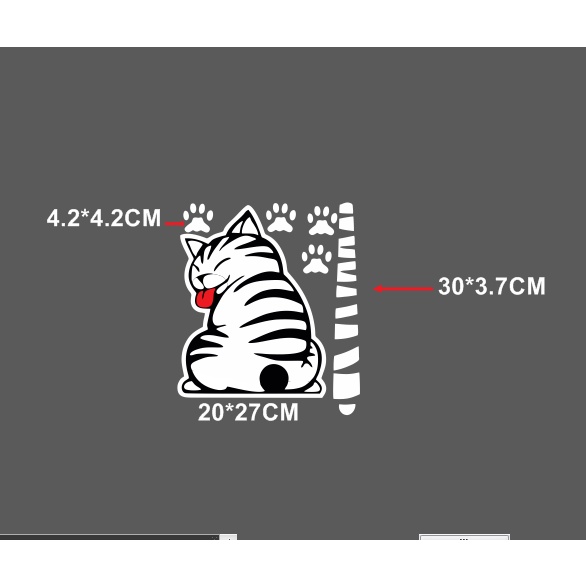 Tem xe dán gạt mưa sau xe ngộ nghĩnh