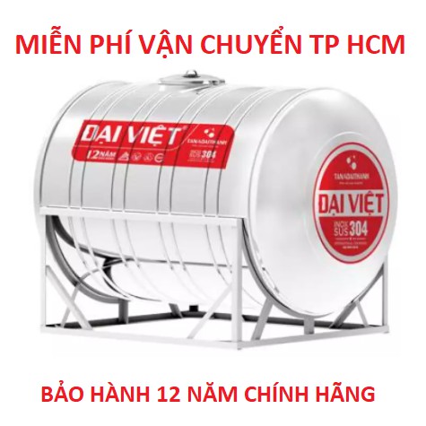 Bồn Nước nằm inox304 Đại Việt - bảo hành 12 năm (3000 lít- 6000 lít)