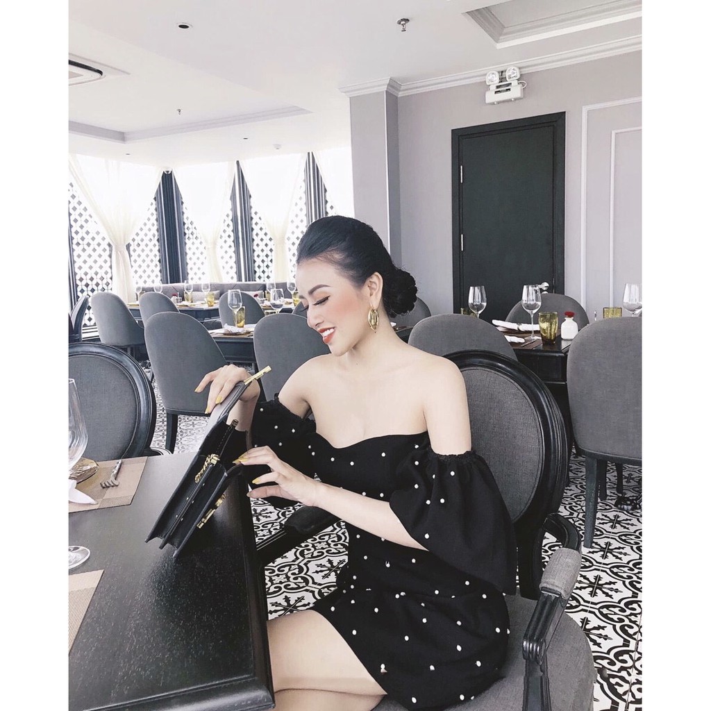 Đầm Ulzzang nữ cúp ngực chấm bi 💖FREESHIP💖 váy nữ hotrend TM7652 | BigBuy360 - bigbuy360.vn