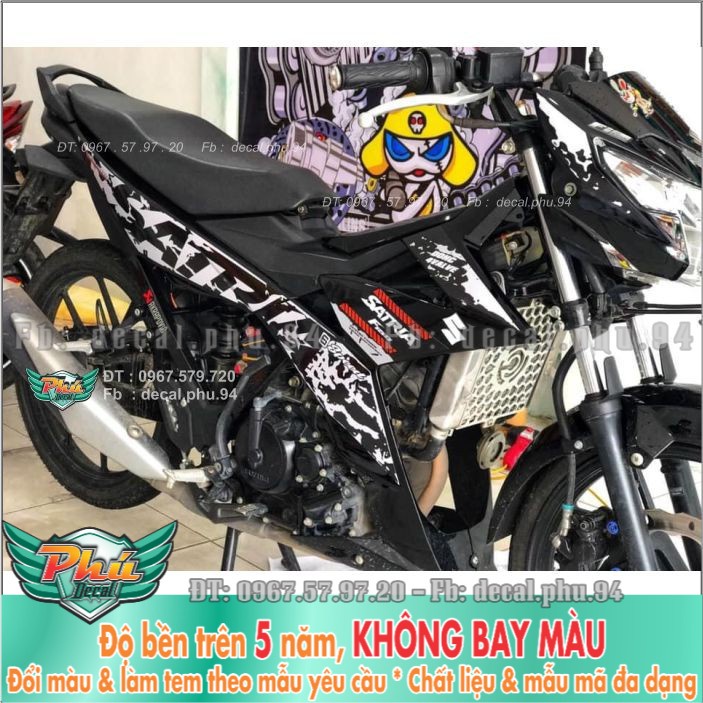 Tem rời Satrai Trắng đen (X) -1