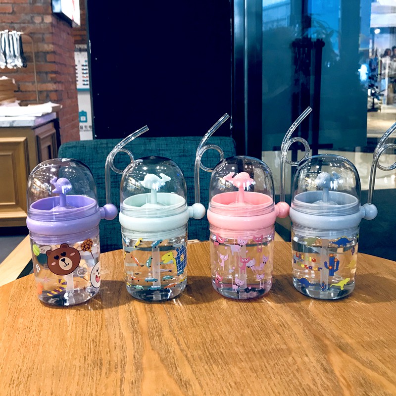 Bình nước cho học sinh tiểu học và mẫu giáo MẪU CÁ HEO- 250ml, mẫu heo xinh 350ml
