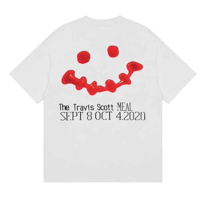 Áo Thun Cotton Tay Ngắn In Hình Travis Scott Xương Rồng Thời Trang