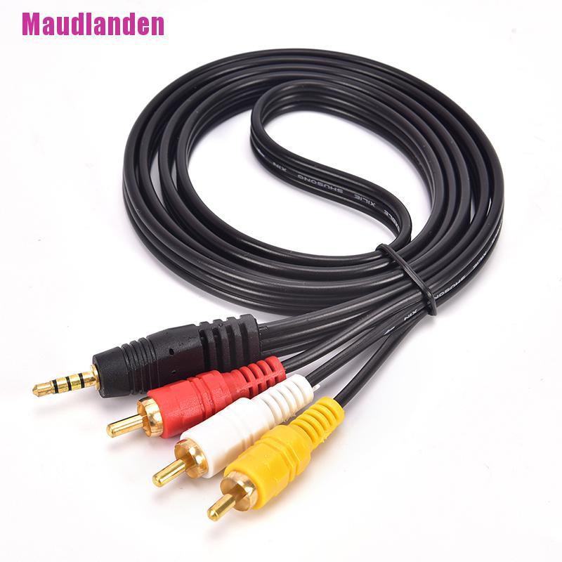 Dây Cáp Chuyển Đổi Âm Thanh / Video Aux Male 3.5mm Sang 3 Rca Av