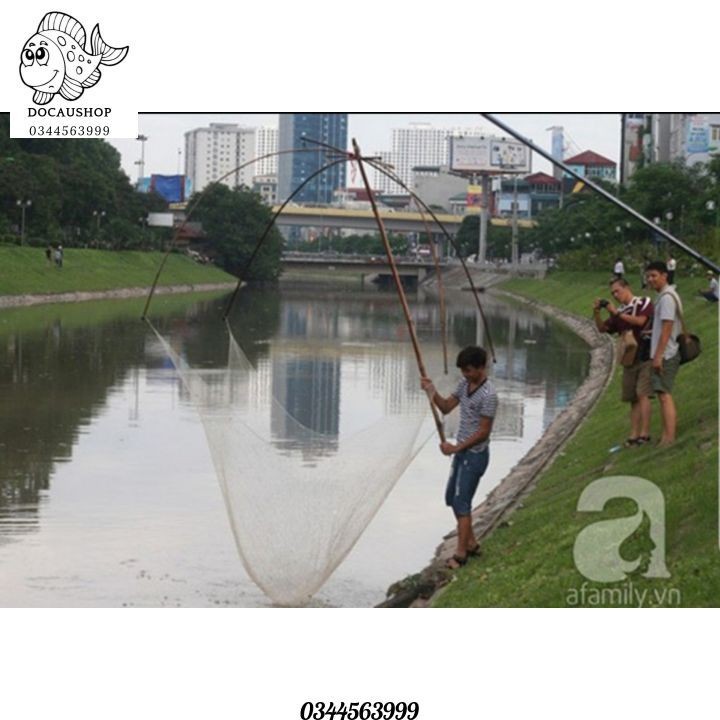 Vó kéo cá, kéo tôm vuông 2m, 2,6m, 3m,3m6, vó cá