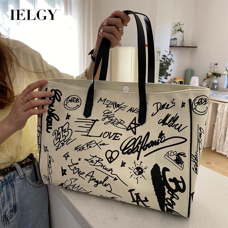 Túi Xách Canvas Thời Trang Phong Cách Hàn Quốc Cho Nữ IELGY