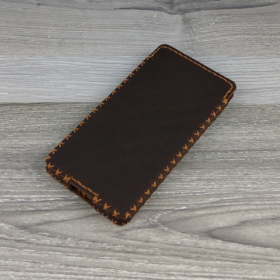 Bao Da Rút Dạng Hộp iphone XR Da Bò Sáp