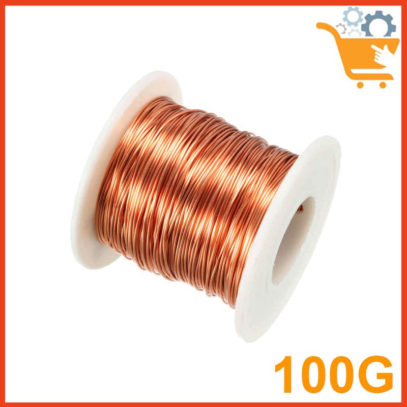 Dây Đồng Quấn Biến Áp, Quấn Motor kích thước từ 0.1~1.0mm ( 100g/1 cuộn )