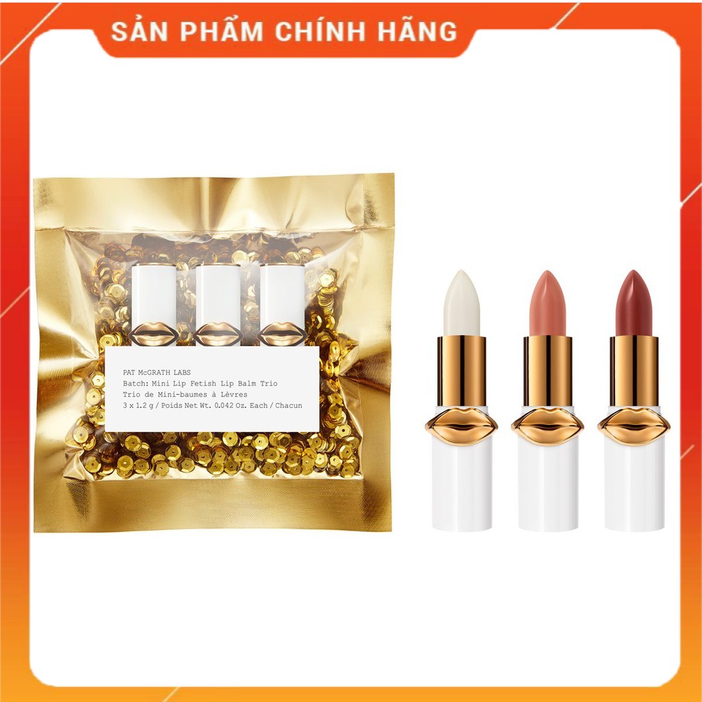 [KBSZ2500F - Giảm 2k] Set Son dưỡng mini Pat Mcgrath MINI LIP FETISH LIP BALM