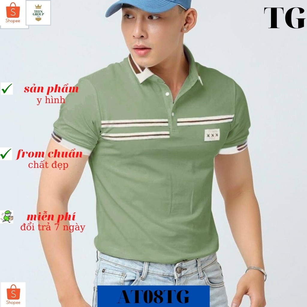 Áo thun nam tenji ct60tj áo phông nam nhiều màu logo pan cao cấp trẻ trung thời trang tenji store 4(44 - 73kg) | BigBuy360 - bigbuy360.vn