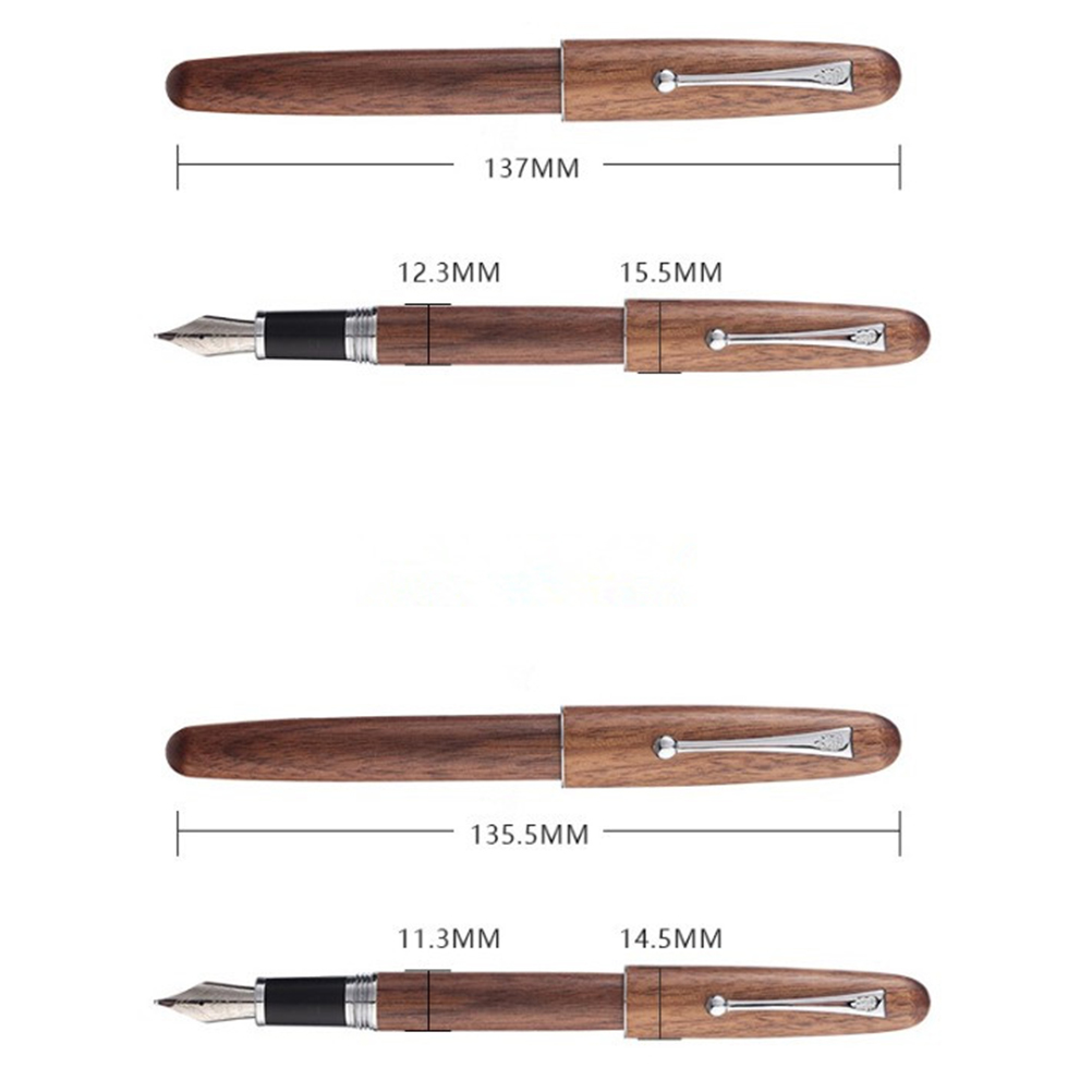 Bút Máy Vỏ Gỗ Hồng Đào 0.7mm