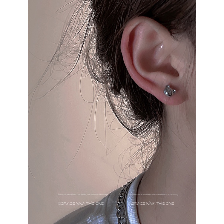 Bông Tai Bốn Mảnh Hình Gấu Độc Đáo Phong Cách Mới 2022