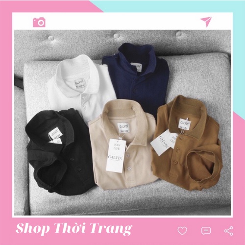 [Hàng Cao Cấp]Áo Polo nam Leo Vatino vải Cotton cá sấu dệt bo dày dặn chuẩn form áo thun cổ bẻ tay ngắn - Galvin