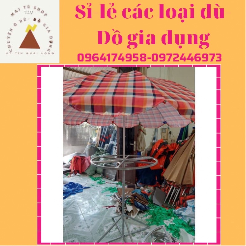 [ Hoả tốc] Ô DÙ_CHÂN DÙ XẾP BÁN HÀNG DI ĐỘNG 2m2