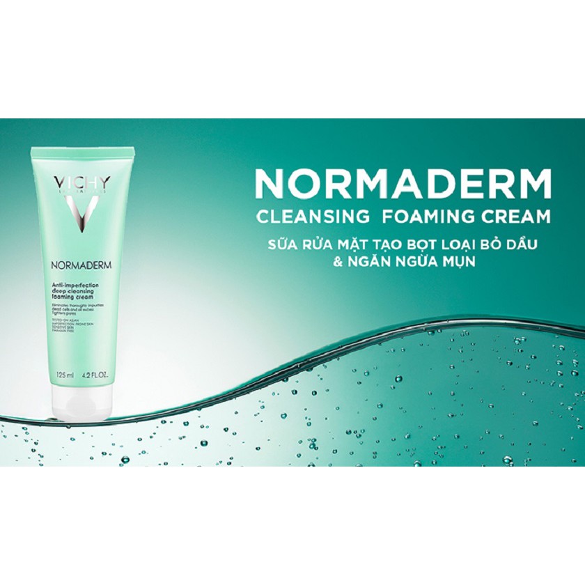 Sữa rửa mặt ngừa mụn & se lỗ chân lông Vichy Normaderm Anti-Imperfection Deep Cleansing 125ml | BigBuy360 - bigbuy360.vn