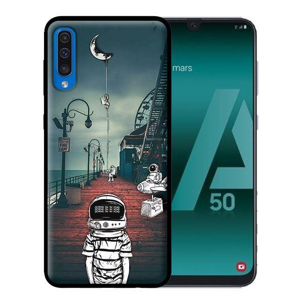 Ốp Lưng Samsung A50 - Vũ Trụ Mặt Trăng