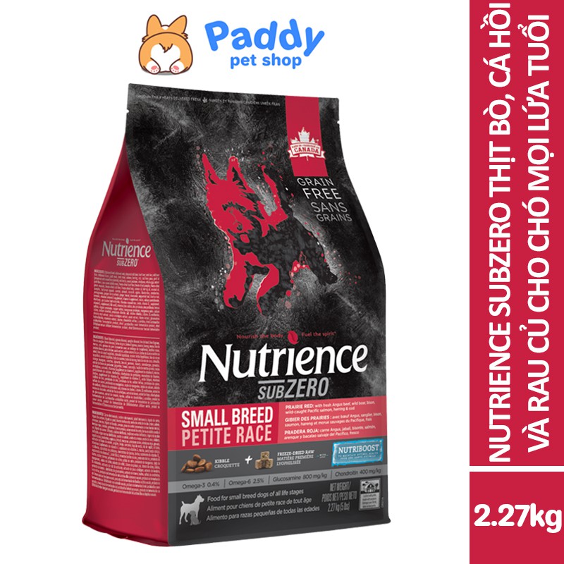 Hạt Nutrience SubZero Cho Chó Mọi Lứa Tuổi - Bò, Cá Hồi, Cá Trích & Rau Củ Quả