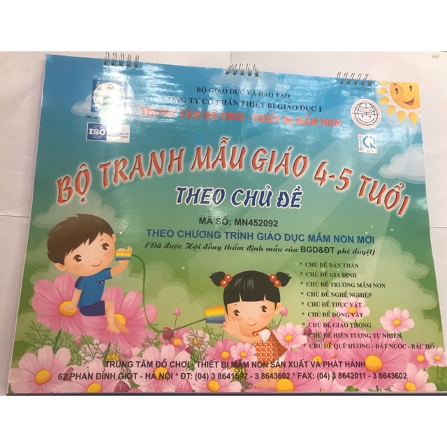 Bộ tranh mẫu giáo 4-5 tuổi.