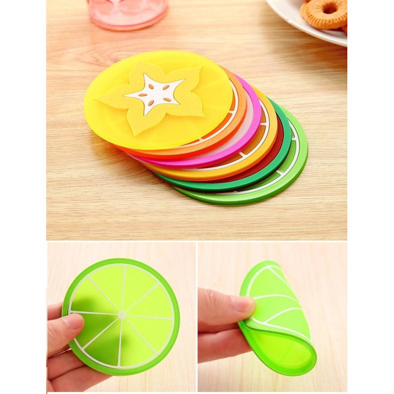 Miếng Lót Ly - Kê Ly Hình Trái Cây