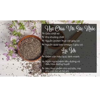 Hạt chia organic chia seeds túi đen 500gr của úc - ảnh sản phẩm 4