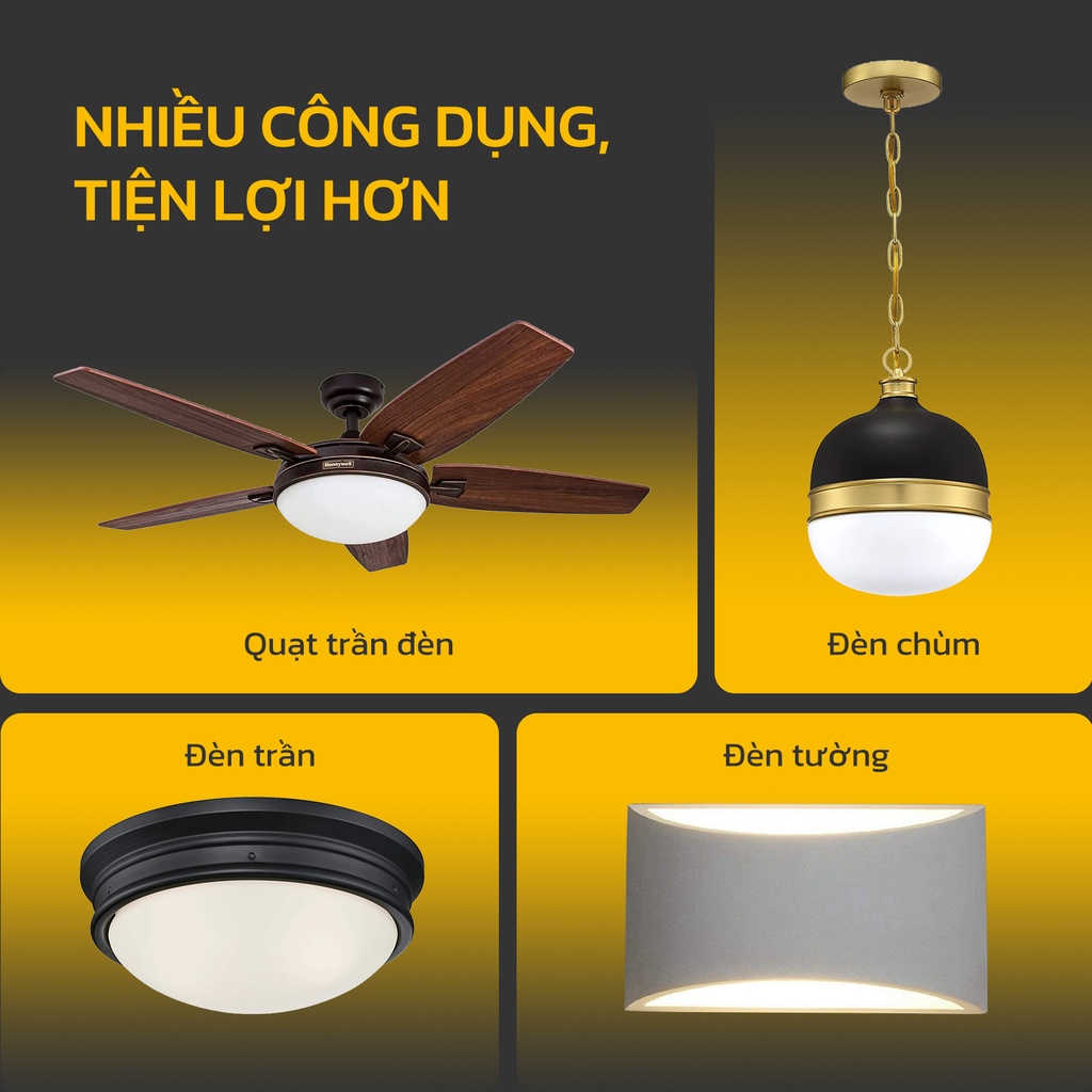 Module HYDERSON đèn trần/quạt trần đèn Led hình tròn thay thế có nam châm từ tính 6500K 15W 24W 30W