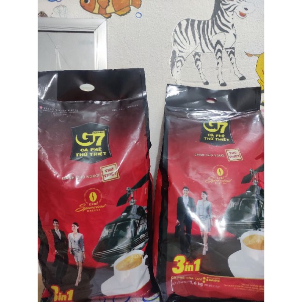 Cà phê Trung Nguyên G7 hòa tan 3in1 bịch 100 gói*16g (Có tem) | BigBuy360 - bigbuy360.vn