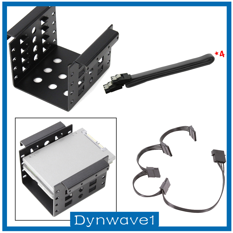 Khay Đựng Ổ Cứng SATA SSD HDD 4-Bay 2.5 "Sang 3.5" SATA