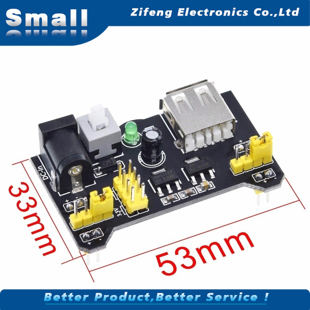 POWER POWER Bảng Mạch Cắm Điện Không Hàn Mb102 Cho Arduino Nano 3.3v 5v Mb102