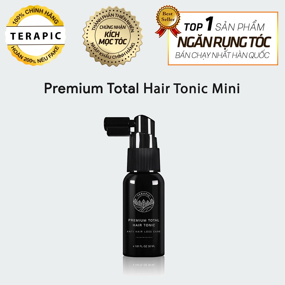 Xịt dưỡng tóc TERAPIC Premium Toal Hair Tonic mini 30ml