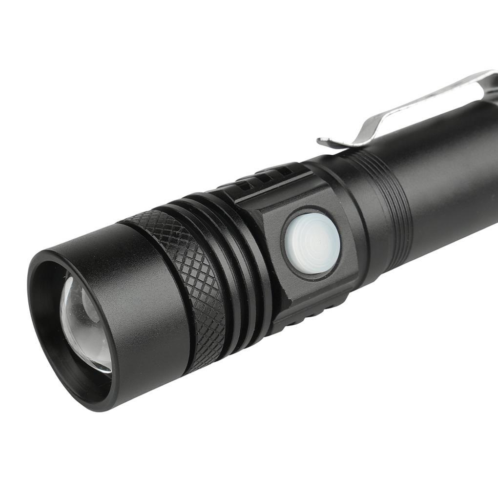 Đèn Pin LED T6 Chống Thấm Nước Có Thể Sạc Lại Bằng Cổng USB Chuyên Dụng